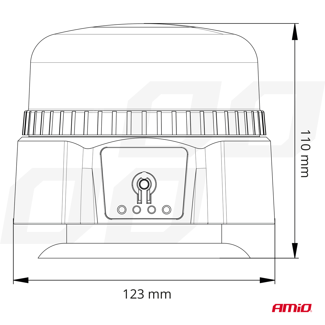Amio - ΦΑΡΟΣ 12/24V ΠΟΡΤΟΚΑΛΙ 36 LED ΜΑΓΝΗΤΙΚΟΣ ΕΠΑΝΑΦΟΡΤΙΖΟΜΕΝΟΣ ΑΣΥΡΜΑΤΟΣ ΜΕ REMOTE CONTROL 123x110mm - 1 ΤΕΜ. (03932/AM) - Image 6