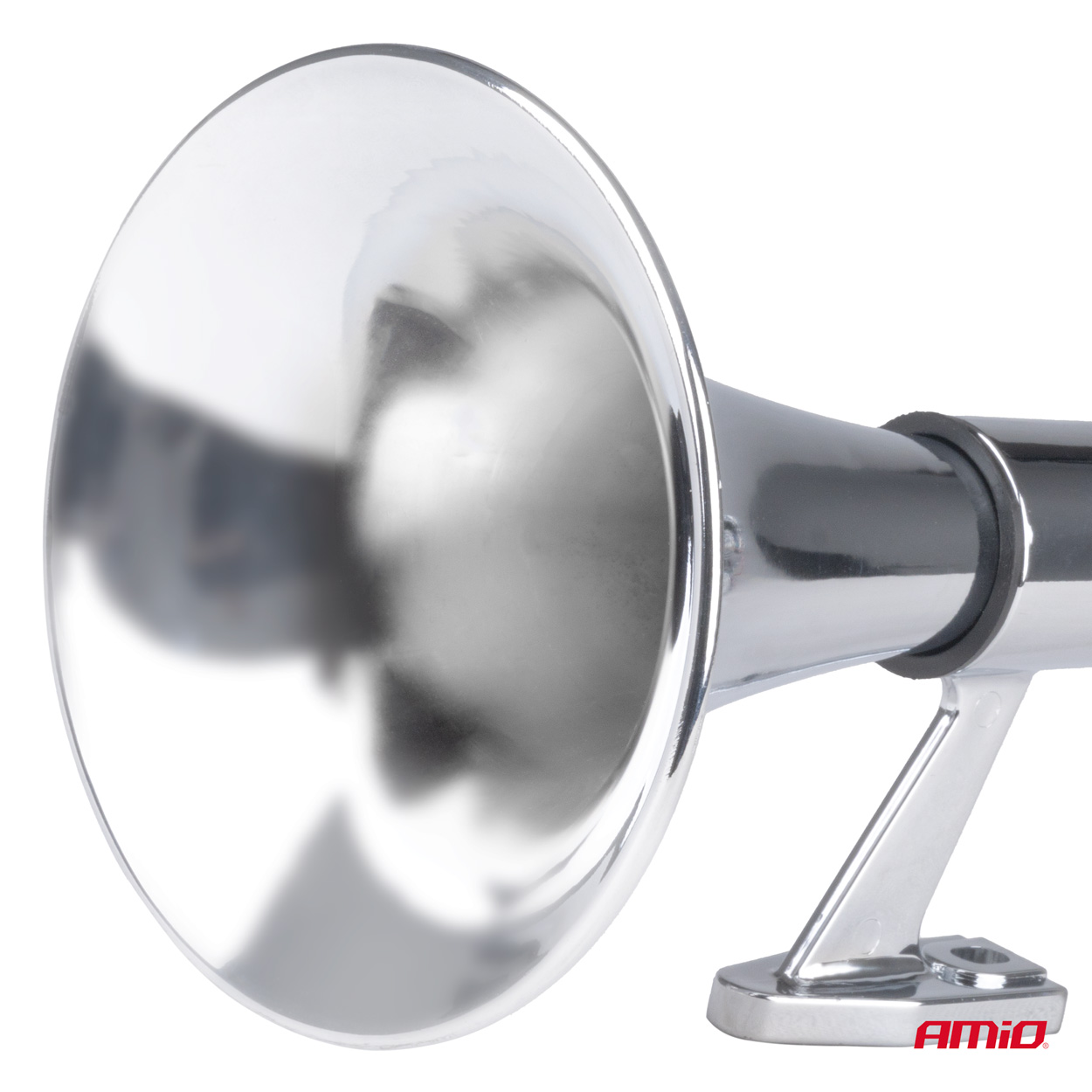 Amio - ΚΟΡΝΑ ΠΝΕΥΜΑΤΙΚΗ ΜΟΝΗ 12/24V 150dB ΜΗΚΟΣ:64 cm ΧΡΩΜΙΟ - 1 ΤΕΜ. (04076/AM) - Image 2