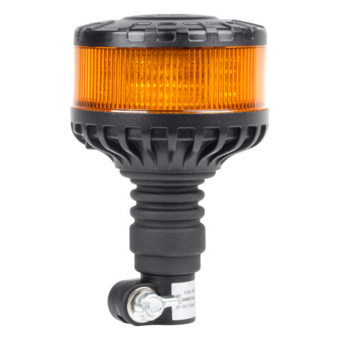 Amio - ΦΑΡΟΣ HEAVY DUTY W28P 12/24V 16LED ΕΛΑΣΤΙΚΟΣ ΒΙΔΩΤΟΣ ΠΟΡΤΟΚΑΛΙ Υ169mm Φ110mm - 1 τεμ. (04104/AM)