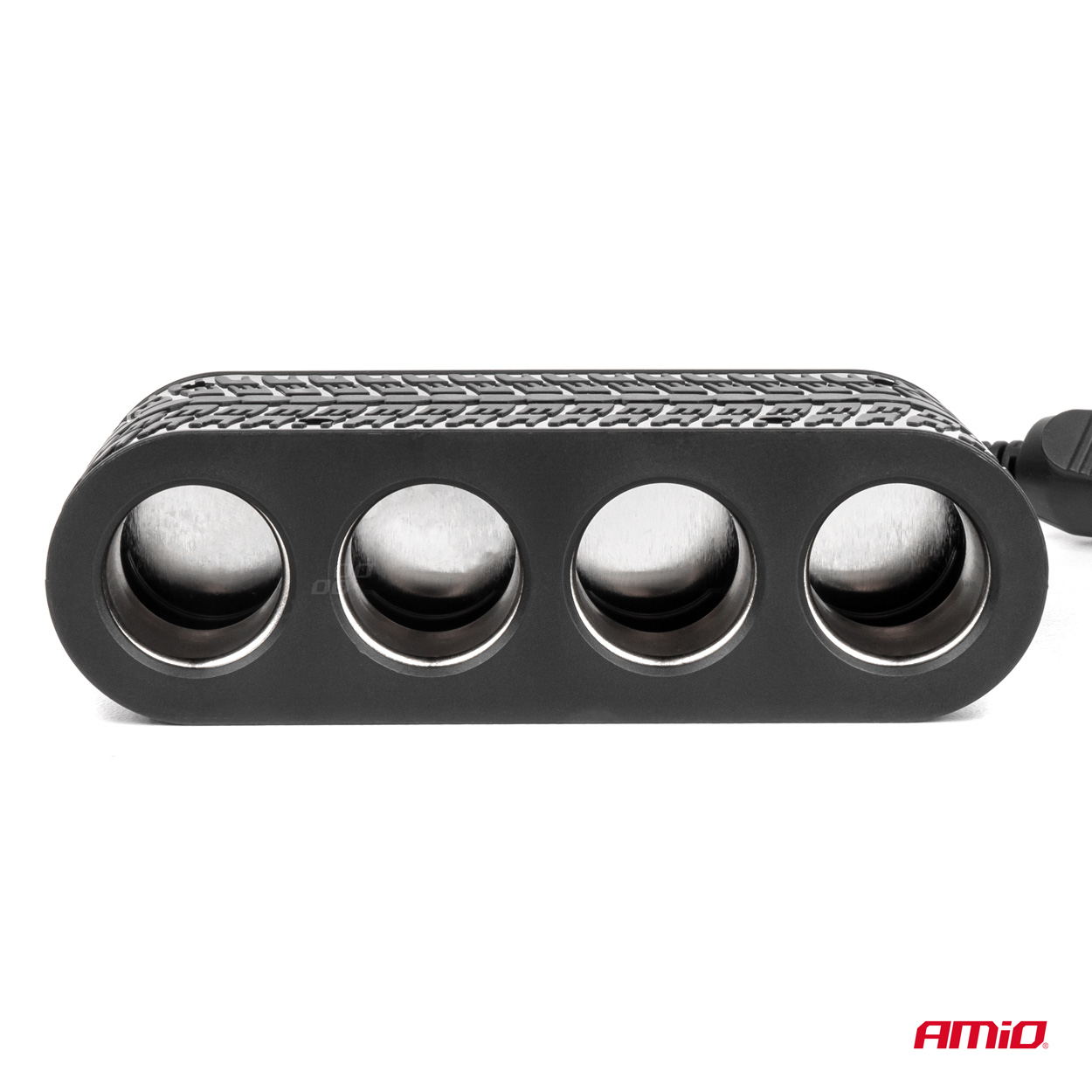 Amio - ΑΝΤΑΠΤΟΡΑΣ ΑΝΑΠΤΗΡΑ 12/24V 120W ΜΑΥΡΟΣ - 4 ΘΕΣΕΙΣ - 2xUSB-A + 1xUSB-C - ΚΑΛΩΔΙΟ 80cm - 1 Τεμ. (04367/AM) - Image 3