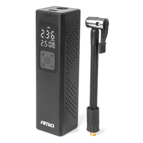 Amio - ΚΟΜΠΡΕΣΕΡ ΑΕΡΑ 12V 10BAR 150PSI 20L/MIN 100W ΜΕ ΨΗΦΙΑΚΗ ΟΘΟΝΗ & ΦΑΚΟ LED 1ΤΕΜ. (04376/AM)