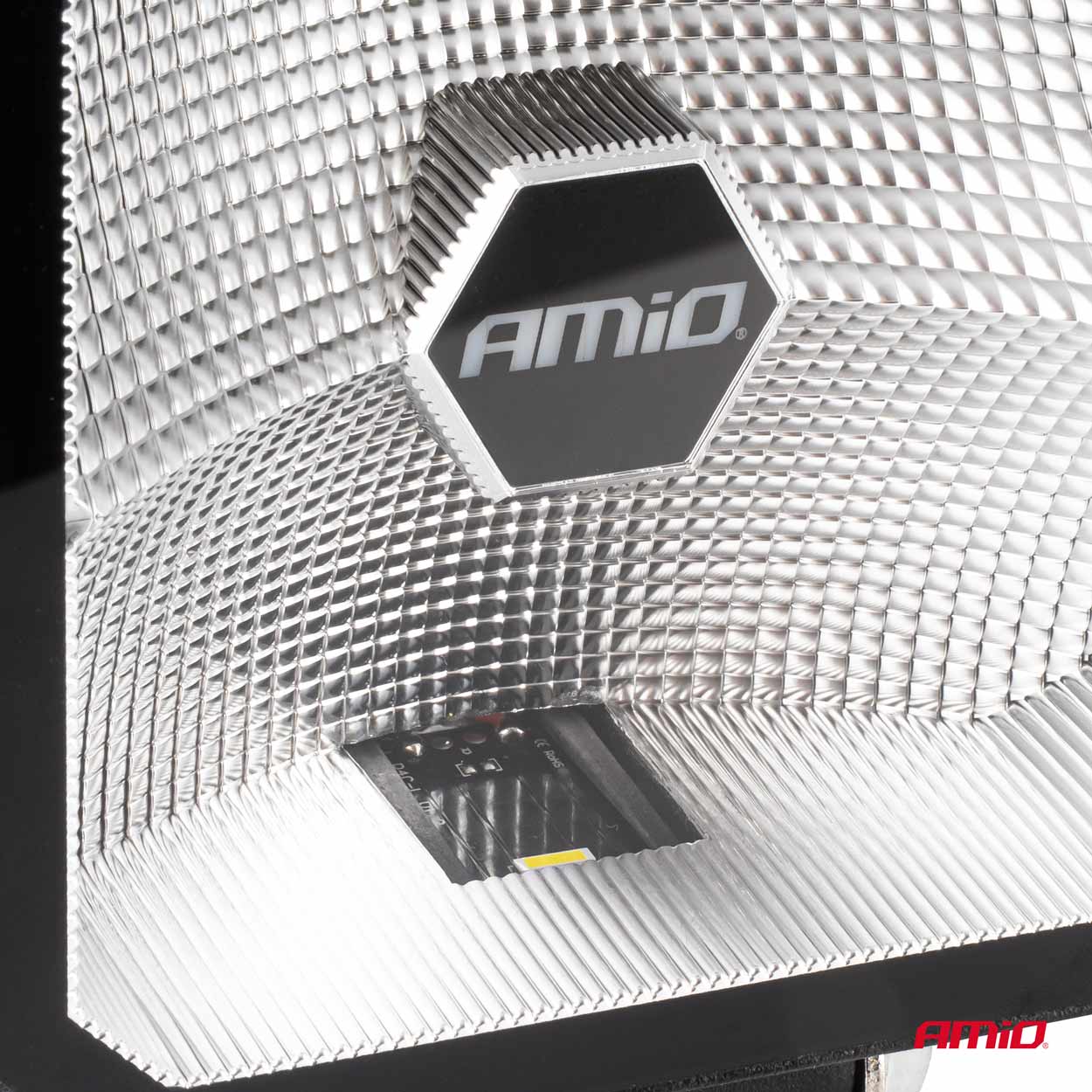 Amio - ΠΡΟΒΟΛΕΑΣ ΕΡΓΑΣΙΑΣ ΤΕΤΡΑΓΩΝΟΣ LED 30W 9>50V 3 ΧΡΗΣΕΩΝ ΛΕΥΚΟ/ΠΟΡΤΟΚΑΛΙ ΦΩΣ 110x110x52mm - 1 Τεμ. (04394/AM) - Image 5
