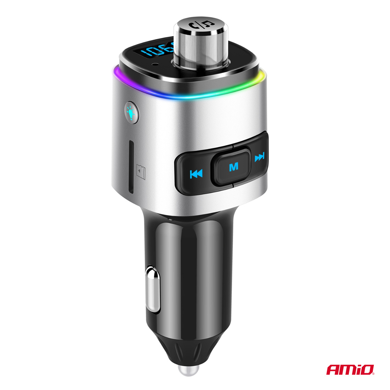 Amio - FM Transmitter Αυτοκινήτου 12/24V με 2xUSB Type-A και Υποδοχή microSD - 1 τεμ. (04654/AM) - Image 11