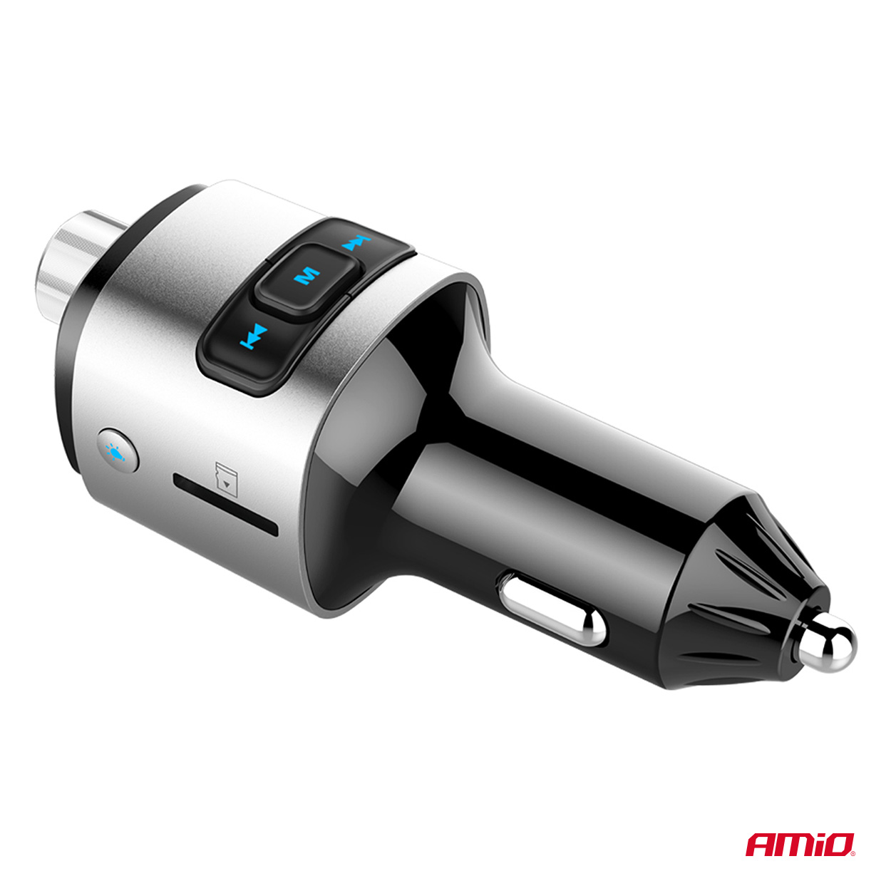 Amio - FM Transmitter Αυτοκινήτου 12/24V με 2xUSB Type-A και Υποδοχή microSD - 1 τεμ. (04654/AM) - Image 3