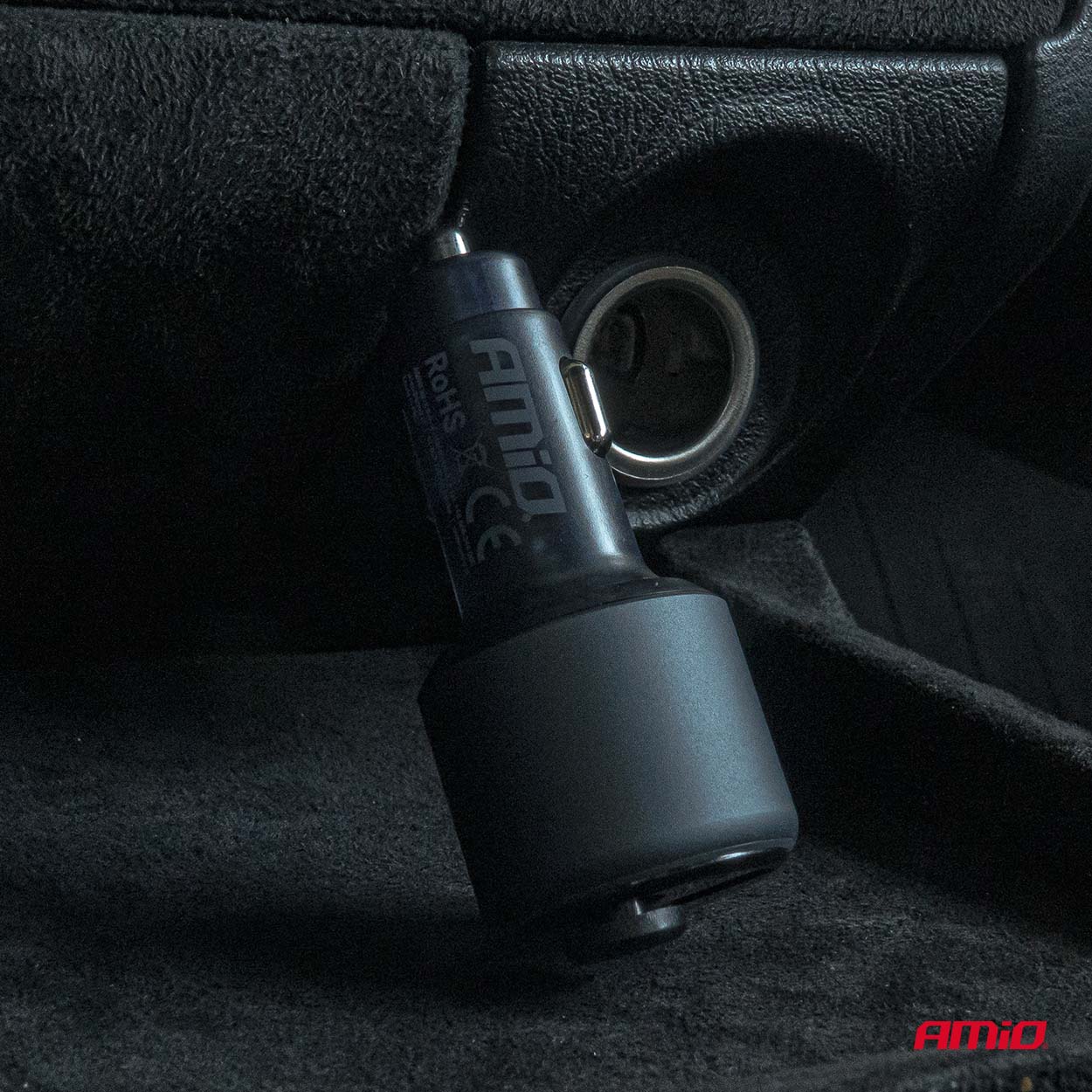 Amio - FM Transmitter Αυτοκινήτου 12/24V με 1xUSB Type-A και 1xUSB Type-C - 1 τεμ. (04655/AM) - Image 4