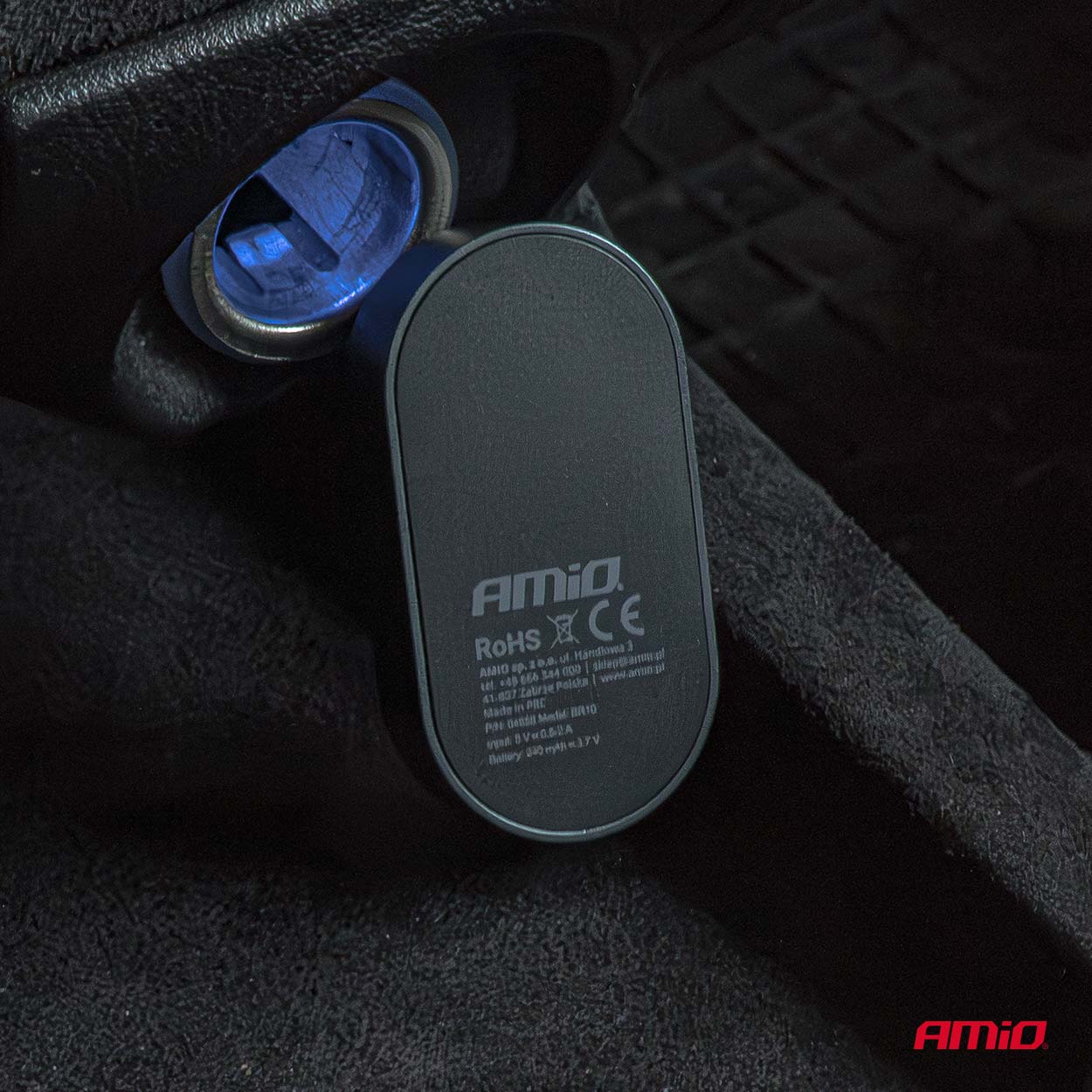 Amio - Bluetooth Δέκτης (Receiver) για Ασύρματη Μετάδοση Ήχου με υποδοχή Mini Jack 3.5mm για Αυτοκίνητα και Ηχοσυστήματα - 1 τεμ. (04658/AM) - Image 3