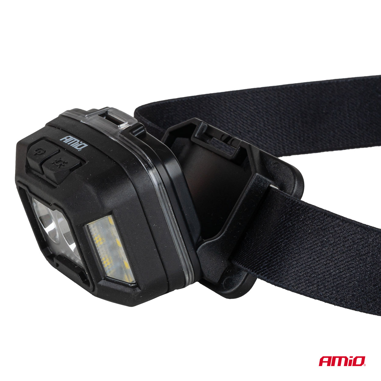 Amio - Φακός Κεφαλής Εργασίας τύπου 2xXPG+10SMD LED χωρητικότητα μπαταρίας 1800mAh - 1 τεμ. (04668/AM) - Image 3