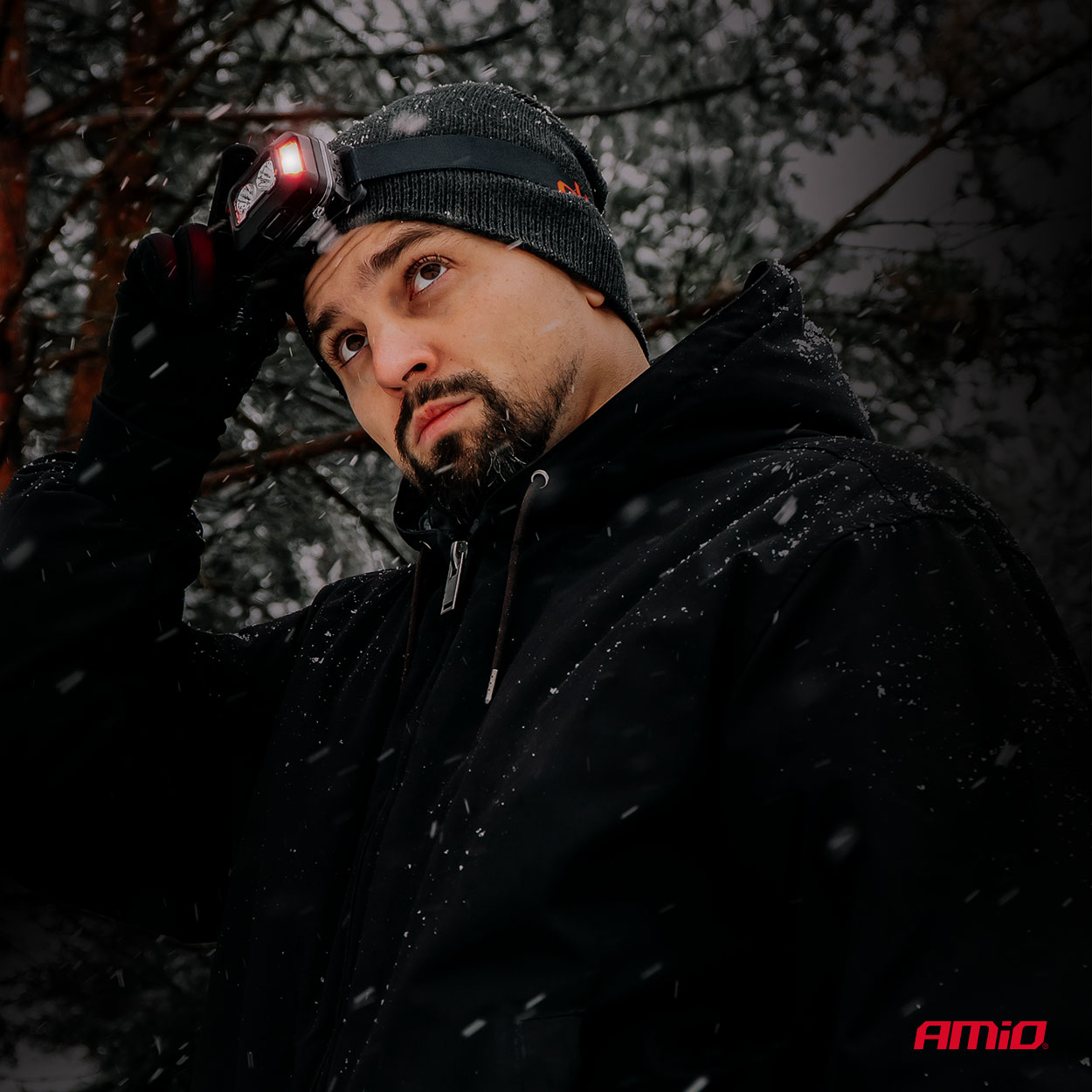 Amio - Φακός Κεφαλής Εργασίας τύπου 2xXPG+10SMD LED χωρητικότητα μπαταρίας 1800mAh - 1 τεμ. (04668/AM) - Image 10