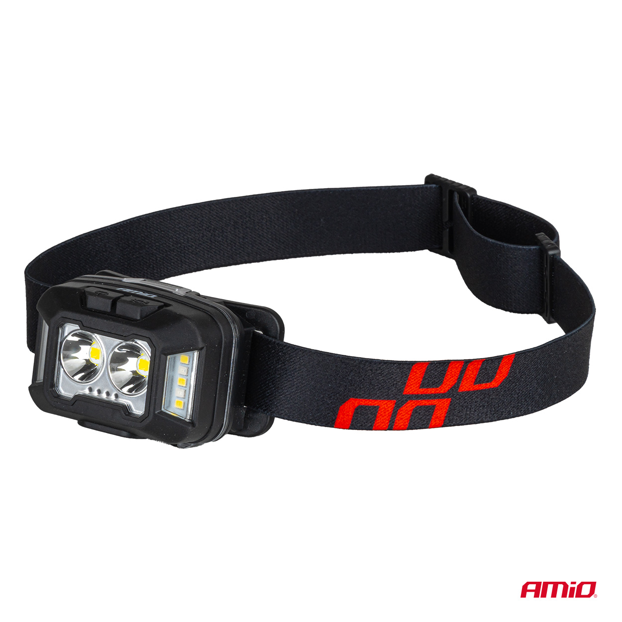Amio - Φακός Κεφαλής Εργασίας τύπου 2xXPG+10SMD LED χωρητικότητα μπαταρίας 1800mAh - 1 τεμ. (04668/AM) - Image 7