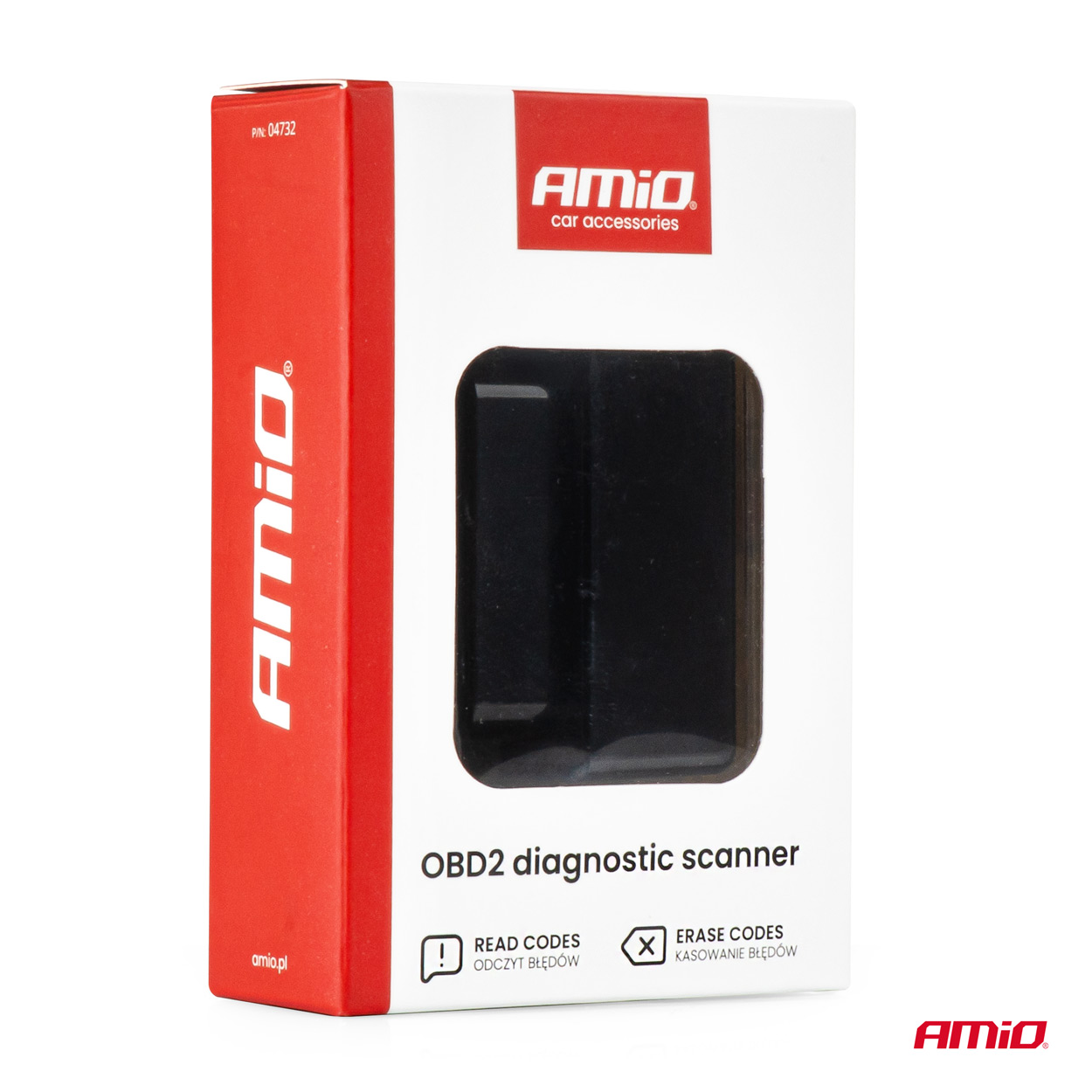 Amio - Διαγνωστικό Αυτοκινήτου OBD 2 τύπου ELM327 Bluetooth Mini τάση λειτουργίας 12V με ασύρματη σύνδεση για Επιβατικά Αυτοκίνητα - 1 τεμ. (04732/AM) - Image 5