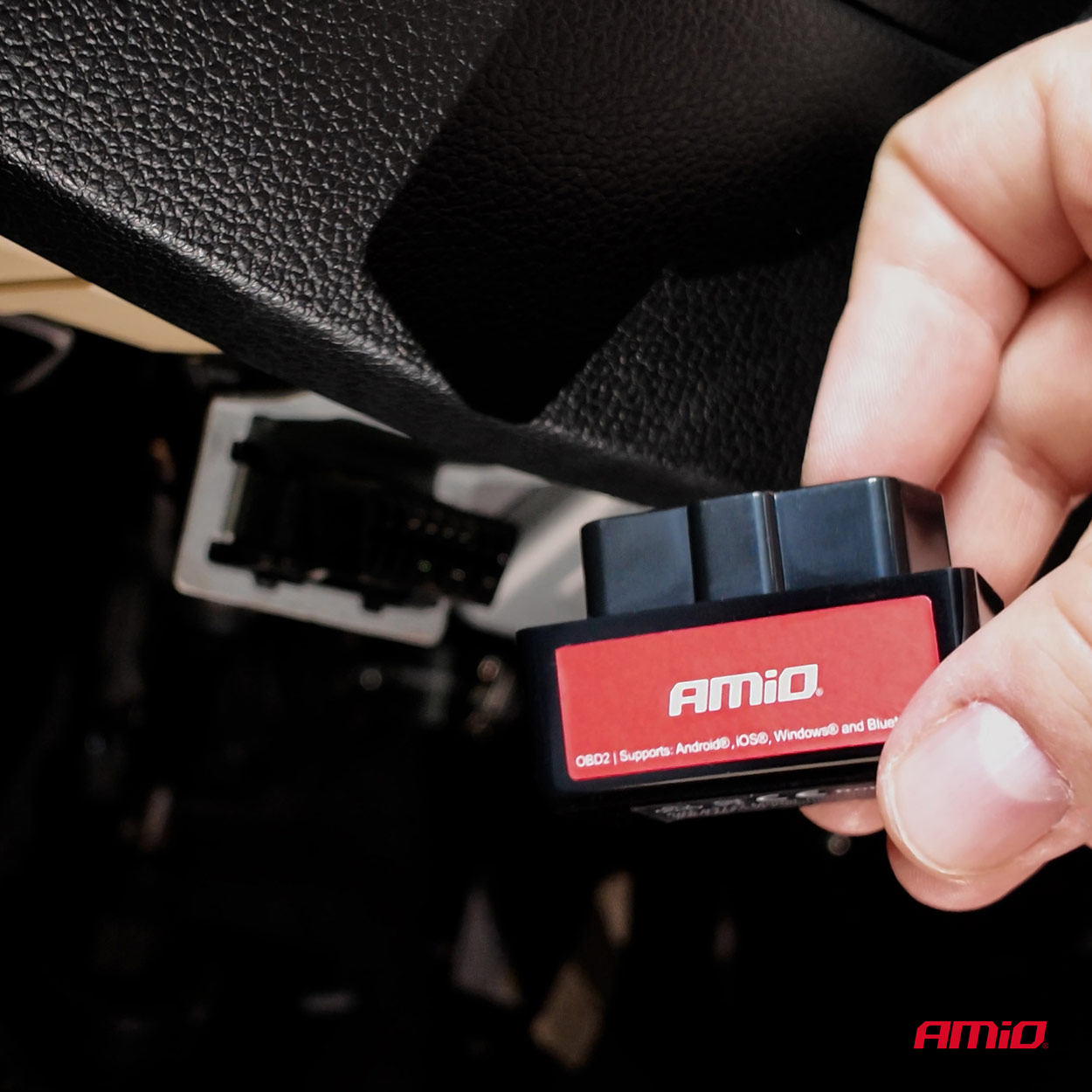 Amio - Διαγνωστικό Αυτοκινήτου OBD 2 τύπου ELM327 Bluetooth Mini τάση λειτουργίας 12V με ασύρματη σύνδεση για Επιβατικά Αυτοκίνητα - 1 τεμ. (04732/AM) - Image 6
