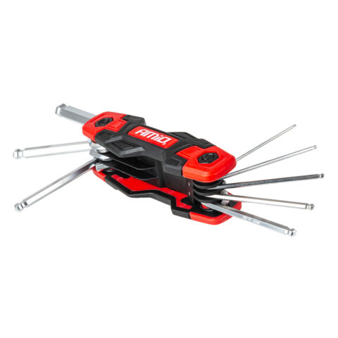 Amio – Πτυσσόμενα Κλειδιά Allen Imbus CR-V 1.5-8mm Πολυεργαλείο Heavy Duty για Σταθερή Εφαρμογή στη Βίδα & Καθημερινή Χρήση – 1 Τεμ. (04788/AM)