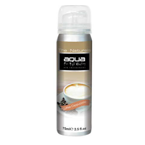 Aqua - ΑΡΩΜΑΤΙΚΟ ΑΥΤΟΚΙΝΗΤΟΥ ΣΕ ΣΠΡΕΙ (SPRAY) ΜΕ ΑΡΩΜΑ ΚΑΠΟΥΤΣΙΝΟ (CAPPUCCINO) FLAVORS SERIES 75ml AQUA - 1 TEM. (10-124/AQ)