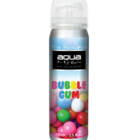 Aqua - ΑΡΩΜΑΤΙΚΟ ΑΥΤΟΚΙΝΗΤΟΥ ΣΕ ΣΠΡΕΙ (SPRAY) ΜΕ ΑΡΩΜΑ ΤΣΙΧΛΟΦΟΥΣΚΑ (BUBBLE GUM) FLAVORS SERIES 75ml AQUA - 1 TEM. (10-251/AQ)