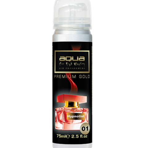 Aqua - ΑΡΩΜΑΤΙΚΟ ΑΥΤΟΚΙΝΗΤΟΥ ΣΕ ΣΠΡΕΙ (SPRAY) ΜΕ ΑΡΩΜΑ HYPNOTIST PREMIUM GOLD SERIES 75ml AQUA - 1 TEM. (10-778/AQ)