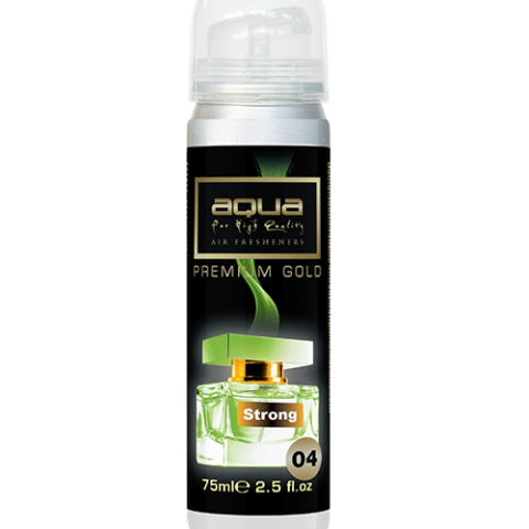 Aqua - ΑΡΩΜΑΤΙΚΟ ΑΥΤΟΚΙΝΗΤΟΥ ΣΕ ΣΠΡΕΙ (SPRAY) ΜΕ ΑΡΩΜΑ STRONG PREMIUM GOLD SERIES 75ml AQUA - 1 TEM. (10-781/AQ)