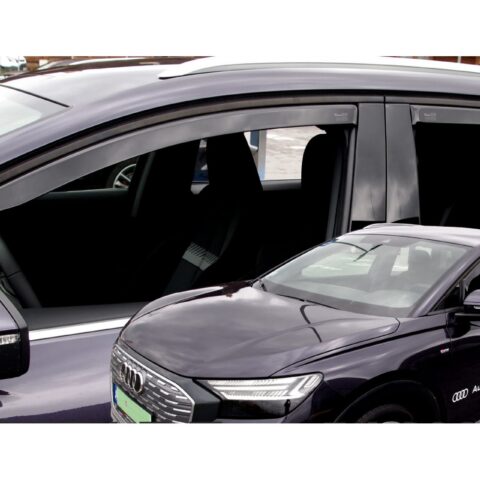 ΑΝΕΜΟΘΡΑΥΣΤΕΣ ΓΙΑ AUDI Q4 E-TRON 5D 2021+ -  ΣΕΤ ΑΥΤΟΚΙΝΗΤΟΥ ΑΠΟ ΕΥΚΑΜΠΤΟ ΦΙΜΕ ΠΛΑΣΤΙΚΟ HEKO - 4 ΤΕΜ.