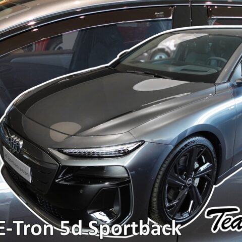 Heko - Ανεμοθραύστες για Audi A6 E-Tron 5 Doors Sportback (έκδοση με καθρέπτες) 2024+ Σετ Αυτοκινήτου Απο Εύκαμπτο Φιμέ Πλαστικό - 4 τεμ. (ΑΝΕΜ.SET10299)