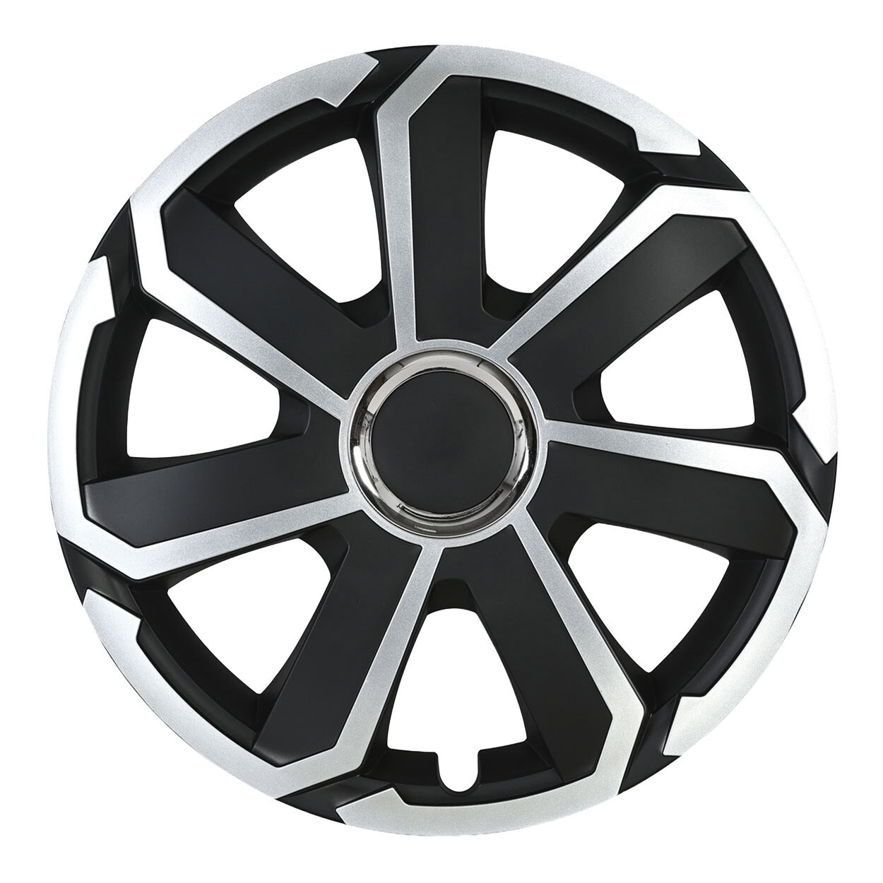 Amio – Τάσι Τροχού Aerospin Black & Silver 15" Universal