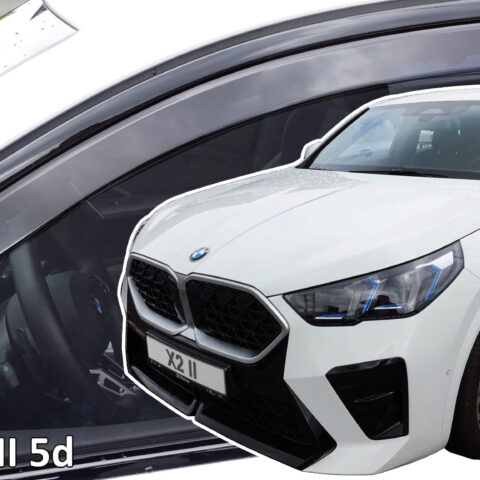 Heko - Ανεμοθραύστες Παραθύρων Για BMW Serie X2 (U10) / iX2 2023 > 5πορτο υλικό Acrylic Χρώμα Φιμέ - 2 τεμ. (ΑΝΕΜ.11010)