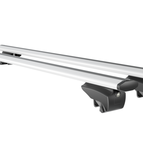 ΜΠΑΡΕΣ ΟΡΟΦΗΣ ΑΛΟΥΜΙΝΙΟΥ BLADE L SILVER 127cm ΜΕ ΑΚΡΑ GAMMA FLAT ΓΙΑ FLUSH / STANDARD RAILS MENABO - 2 ΤΕΜ.