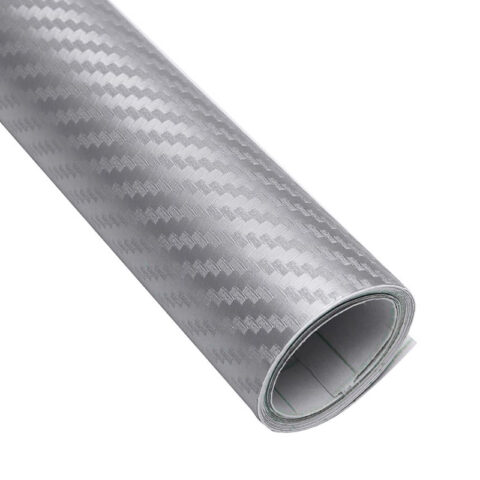 Διακοσμητική Αυτοκόλλητη Ταινία 3D CARBON Ρολό Ασημί 30x150 cm