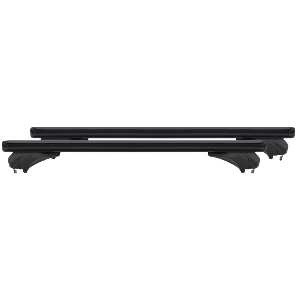 MENABO ΜΠΑΡΕΣ ΑΛΟΥΜΙΝΙΟΥ SONIC BLACK XL 130 cm ΣΕ ΜΑΥΡΟ ΧΡΩΜΑ ΓΙΑ Jaecoo 8 10/2023 > 5πορτο / SUV ΜΕ FLUSH RAILS - 2 ΤΕΜ. (14690/MB)