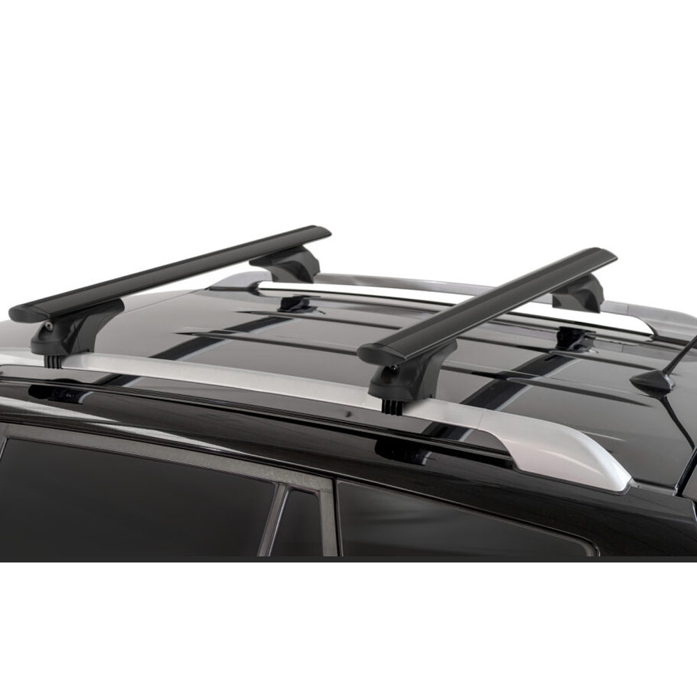 MENABO ΜΠΑΡΕΣ ΑΛΟΥΜΙΝΙΟΥ SONIC BLACK XL 130 cm ΣΕ ΜΑΥΡΟ ΧΡΩΜΑ ΓΙΑ Jaecoo 8 10/2023 > 5πορτο / SUV ΜΕ FLUSH RAILS - 2 ΤΕΜ. (14690/MB) - Image 3