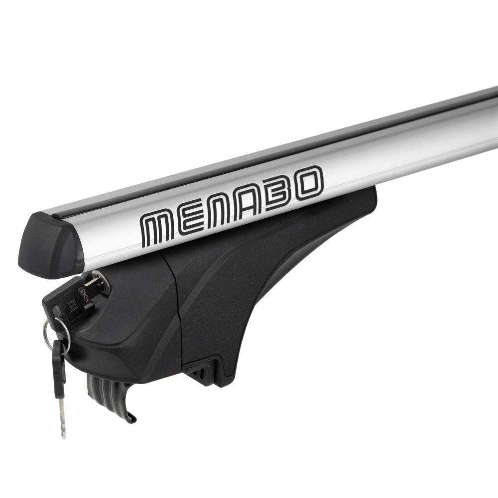 MENABO ΜΠΑΡΕΣ ΑΛΟΥΜΙΝΙΟΥ ARIEM 118.5 cm ΣΕ ΑΣΗΜΙ ΧΡΩΜΑ ΓΙΑ Mini Aceman (J05) 11/2024 > 5πορτο / SUV ΜΕ FLUSH RAILS - 2 ΤΕΜ. (14700/MB) - Image 4