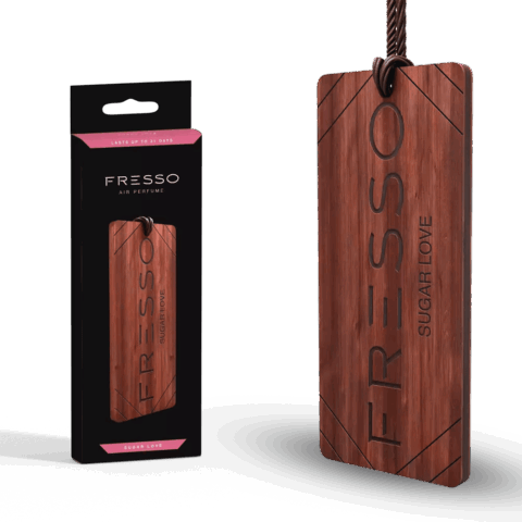 Fresso - Ξύλινο Κρεμαστό Αρωματικό Αυτοκινήτου Sugar Love - 1 τεμ. (159006/FRE)