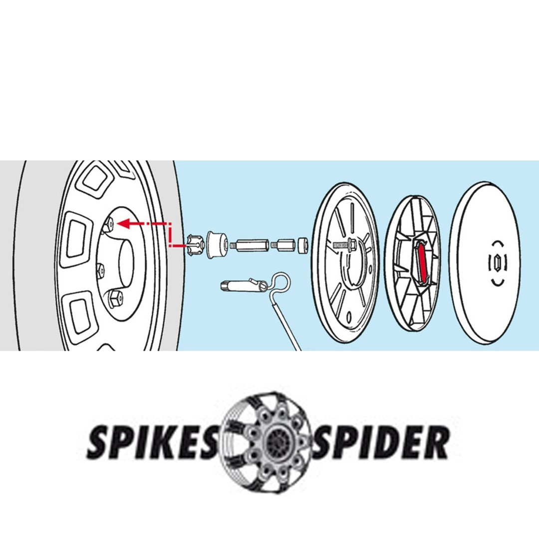 ΑΝΤΑΠΤΟΡΕΣ 17 mm ΓΙΑ SPIKES SPIDER ΑΛΥΣΙΔΕΣ (2 ΤΕΜ.) - Image 3