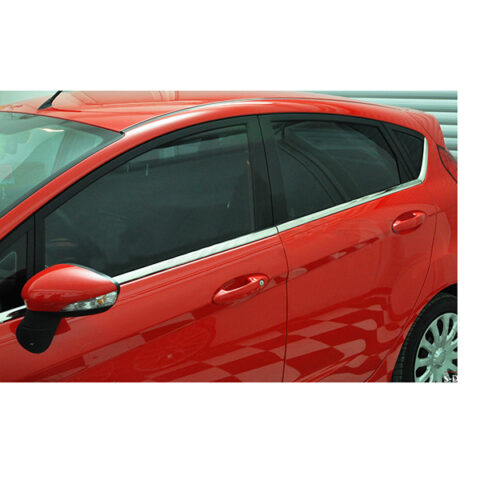 TRIM ΠΑΡΑΘΥΡΩΝ ΑΥΤΟΚΟΛΛΗΤΑ ΧΡΩΜΙΟΥ ΓΙΑ FORD FIESTA 5D 2009+ - 8 ΤΕΜ.