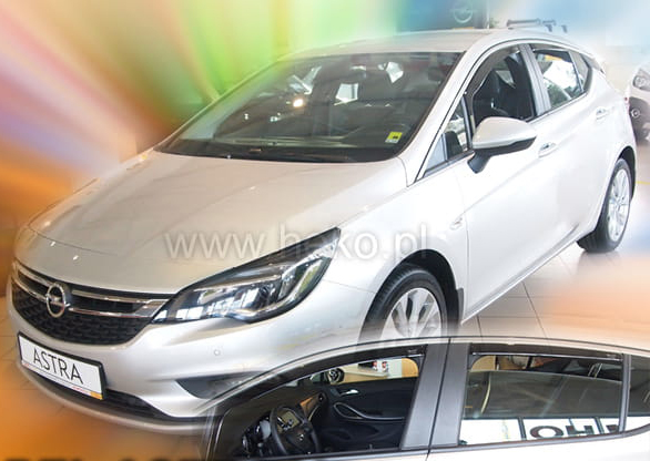 ΑΝΕΜΟΘΡΑΥΣΤΕΣ ΓΙΑ OPEL ASTRA K 5D 2015+ HTB / SPORTS TOURER ΖΕΥΓΑΡΙ ΑΠΟ ΕΥΚΑΜΠΤΟ ΦΙΜΕ ΠΛΑΣΤΙΚΟ HEKO - 2 ΤΕΜ.