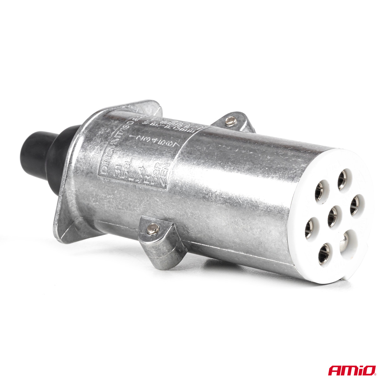 Amio – Πρίζα Κοτσαδόρου 24V 7PIN Type S Αλουμινίου Heavy Duty για Ασφαλή Σύνδεση & Καθημερινή Χρήση – 1 Τεμ. (04791/AM) - Image 3