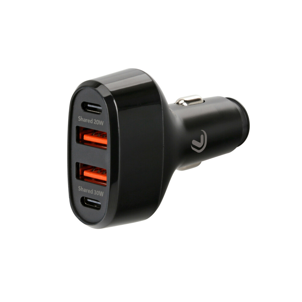 ΦΟΡΤΙΣΤΗΣ ΑΝΑΠΤΗΡΑ 12/24V MAX 50W ΜΕ 2 ΘΥΡΕΣ USB A & 2 ΘΥΡΕΣ USB C FAST CHARGE ΜΑΥΡΟΣ ROCKET 4 PRO LAMPA - 1 TEM. - Image 2