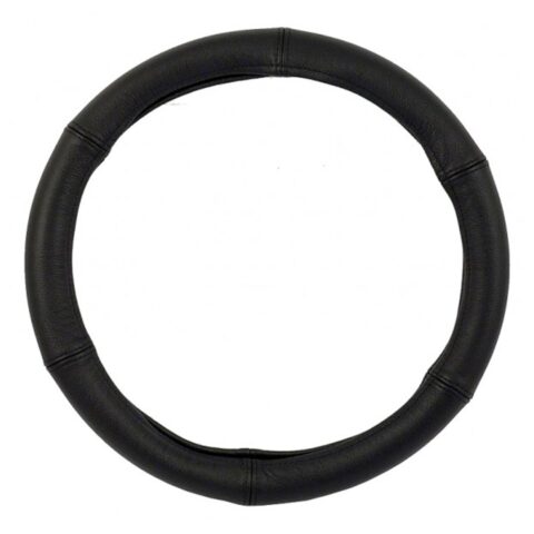 CarCommerce - ΡΑΦΤΟ ΚΑΛΥΜΜΑ ΤΙΜΟΝΙΟΥ STANDARD 39-41 cm (ΜΑΥΡΟ/ΜΑΥΡΕΣ ΡΑΦΕΣ/ΔΕΡΜΑΤΙΝΗ) - 1 τεμ. (61381-CC)