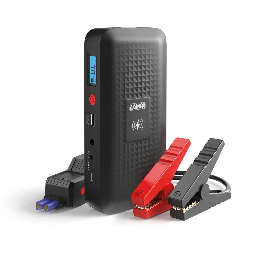 Lampa – Εκκινητής Μπαταρίας και Powerbank 12V 12000mAh με Ασύρματη Φόρτιση