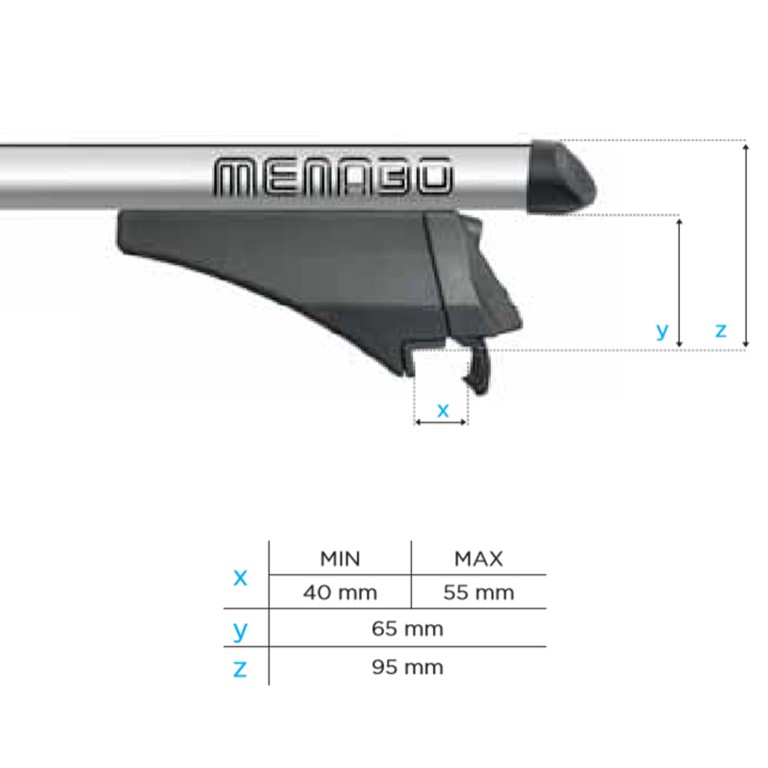 MENABO ΜΠΑΡΕΣ ΟΡΟΦΗΣ ΑΛΟΥΜΙΝΙΟΥ TIGER XL SILVER 131.5 cm ΣΕ ΑΣΗΜΙ ΧΡΩΜΑ ΓΙΑ Kia Sorento III (UM) 5 doors 2014>2018 ΜΕ FLUSH ή RAISED RAILS - 2 ΤΕΜ. (8500/ΜΒ) - Image 11