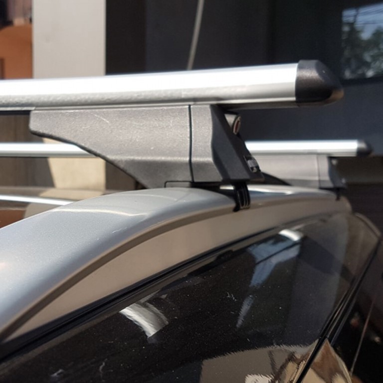 MENABO ΜΠΑΡΕΣ ΟΡΟΦΗΣ ΑΛΟΥΜΙΝΙΟΥ TIGER XL SILVER 131.5 cm ΣΕ ΑΣΗΜΙ ΧΡΩΜΑ ΓΙΑ Kia Sorento III (UM) 5 doors 2014>2018 ΜΕ FLUSH ή RAISED RAILS - 2 ΤΕΜ. (8500/ΜΒ) - Image 5