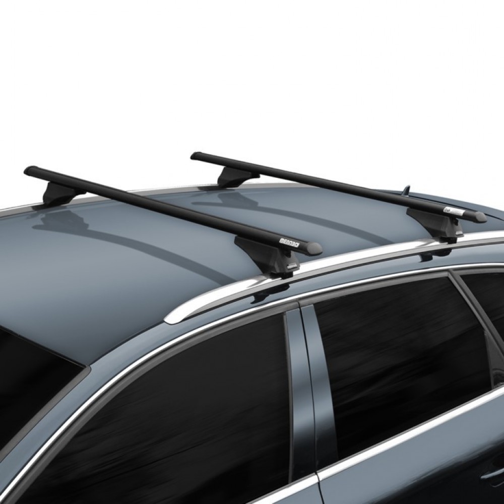 MENABO - Μπάρες Οροφής Αλουμινίου TIGER BLACK 118.5 cm Μαύρο για Alfa Romeo Stelvio 03/2017 > 5πορτο / SUV με Flush Rails - 2 τεμ. (8590/MB) - Image 16