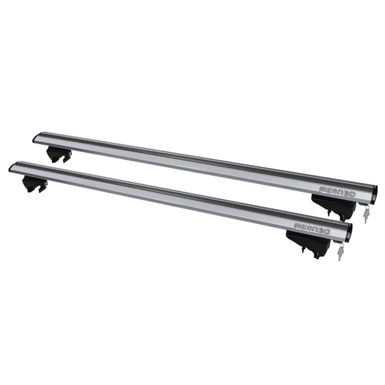 MENABO ΜΠΑΡΕΣ ΟΡΟΦΗΣ ΑΛΟΥΜΙΝΙΟΥ LINCE XL SILVER 135 cm ΣΕ ΑΣΗΜΙ ΧΡΩΜΑ ΓΙΑ Jeep Compass 11/2025 > 5πορτο / SUV ΜΕ FLUSH RAILS - 2 ΤΕΜ (8880/MB) - Image 2