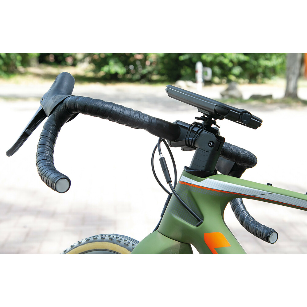 Βάση Στήριξης Κινητού Bike της σειράς Optiline για Τιμόνι Μηχανής, Ποδηλάτου, E-bike, Scooter με διάμετρο από 19 mm έως 35 mm με ρυθμιζόμενους EPDM ιμάντες δέσης και σύστημα Duolock, συμβατή με Θήκες ή Αντάπτορες Κινητού Optiline - Image 9