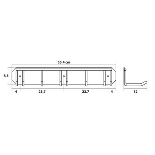 ΚΡΕΜΑΣΤΡΑ/ORGANIZER ΤΟΙΧΟΥ GARAZE WALL 554 Χ 85 Χ 120 mm - Image 4