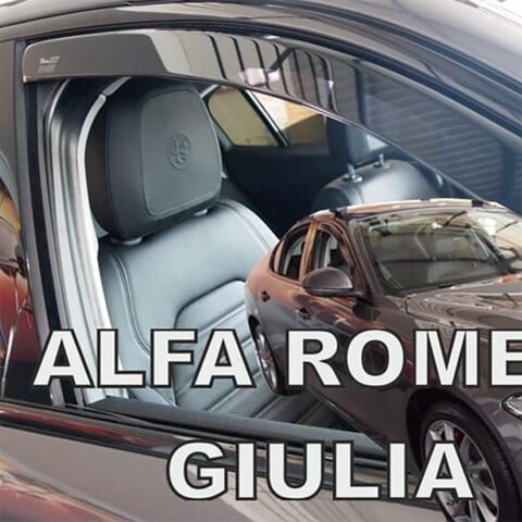 ΑΝΕΜΟΘΡΑΥΣΤΕΣ ΓΙΑ ALFA ROMEO GIULIA 4D 2016- ΖΕΥΓΑΡΙ ΑΠΟ ΕΥΚΑΜΠΤΟ ΦΙΜΕ ΠΛΑΣΤΙΚΟ HEKO - 2 ΤΕΜ.