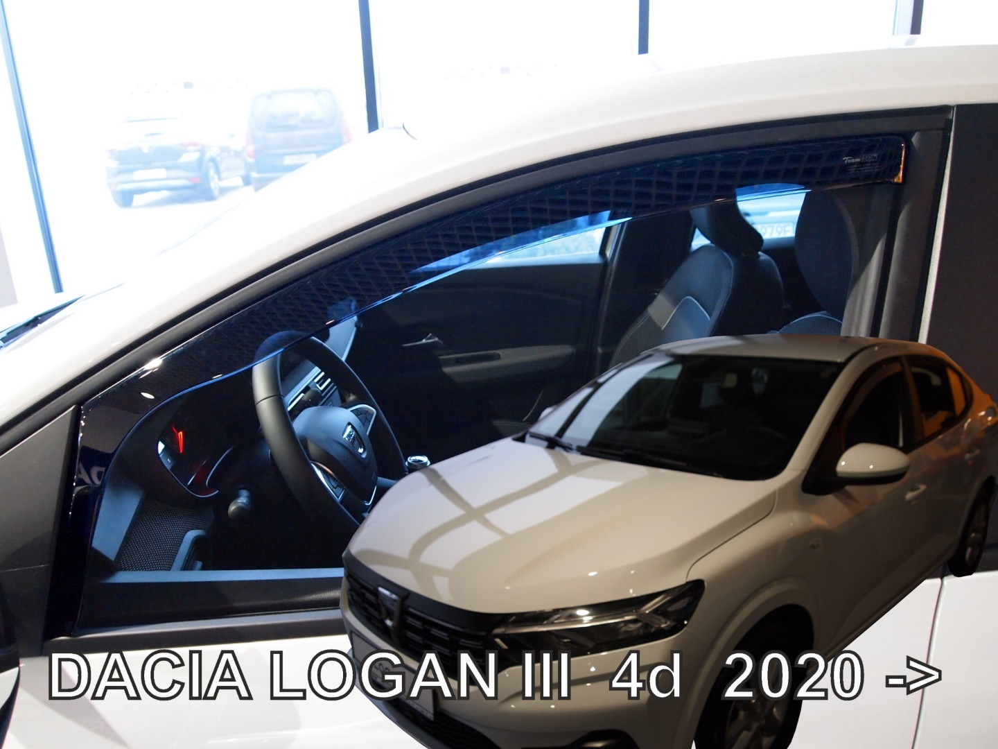 ΑΝΕΜΟΘΡΑΥΣΤΕΣ ΓΙΑ DACIA LOGAN 4D 2004 ΖΕΥΓΑΡΙ ΑΠΟ ΕΥΚΑΜΠΤΟ ΦΙΜΕ ΠΛΑΣΤΙΚΟ HEKO - 2 ΤΕΜ.