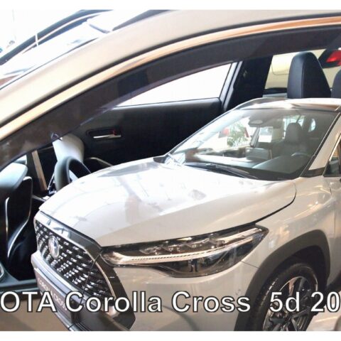 ΑΝΕΜΟΘΡΑΥΣΤΕΣ ΓΙΑ TOYOTA COROLLA CROSS 5D 2020+ ΖΕΥΓΑΡΙ ΑΠΟ ΕΥΚΑΜΠΤΟ ΦΙΜΕ ΠΛΑΣΤΙΚΟ HEKO - 2 ΤΕΜ.