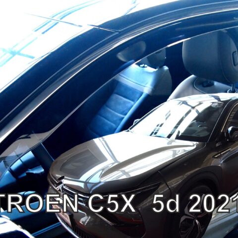 ΑΝΕΜΟΘΡΑΥΣΤΕΣ ΓΙΑ CITROEN C5 X 5D 2021-2023  ΖΕΥΓΑΡΙ ΑΠΟ ΕΥΚΑΜΠΤΟ ΦΙΜΕ ΠΛΑΣΤΙΚΟ HEKO - 2 ΤΕΜ.