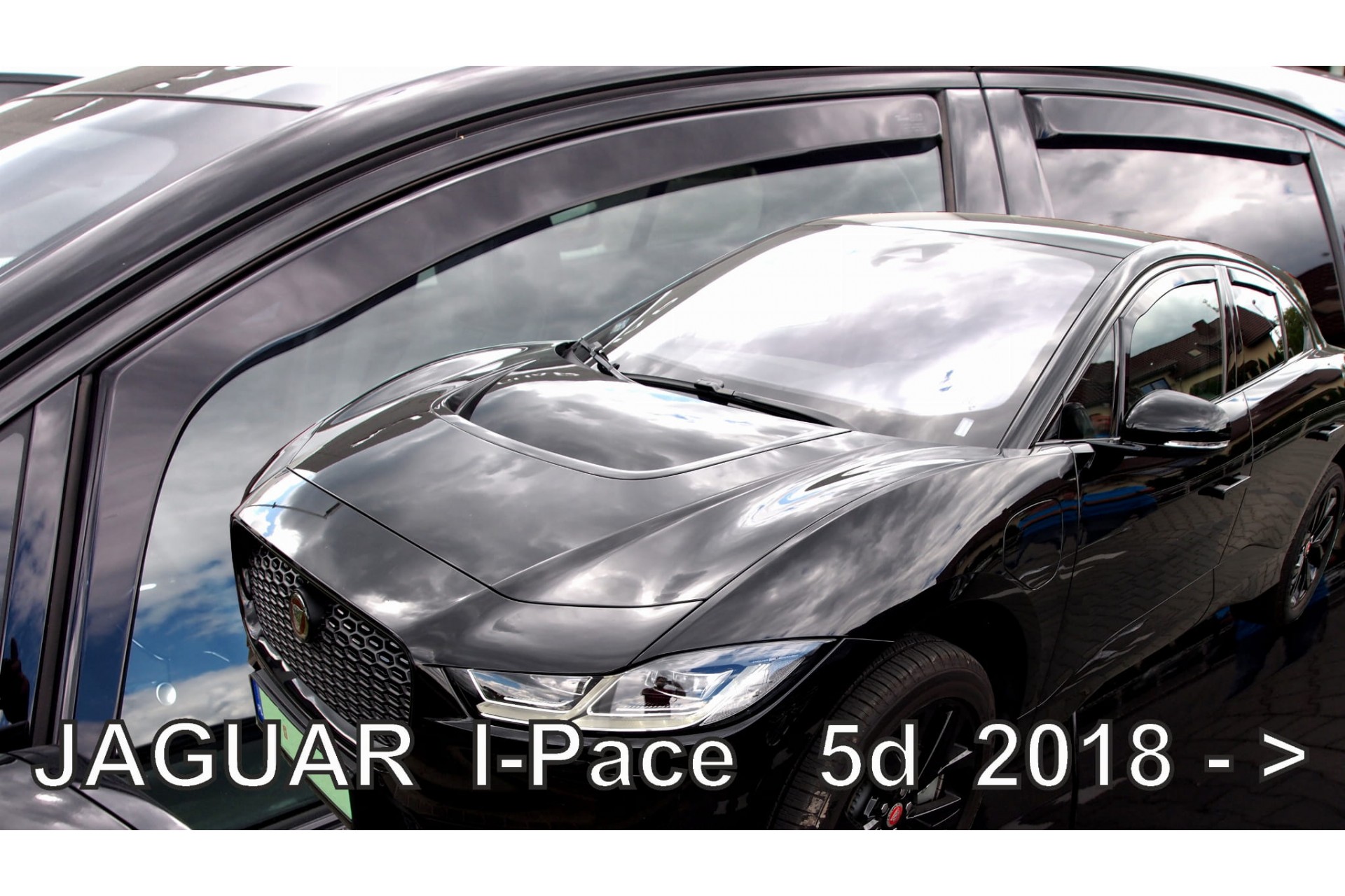 ΑΝΕΜΟΘΡΑΥΣΤΕΣ ΓΙΑ JAGUAR I-PACE 5D 2018+ ΣΕΤ ΑΥΤΟΚΙΝΗΤΟΥ ΑΠΟ ΕΥΚΑΜΠΤΟ ΦΙΜΕ ΠΛΑΣΤΙΚΟ HEKO - 4 ΤΕΜ.