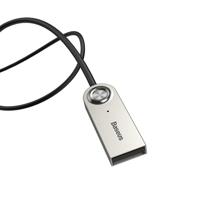 Amio - ΑΝΤΑΠΤΟΡΑΣ AUDIO BLUETOOTH 5.0 ΑΠΟ USB ΣΕ AUX ΜΑΥΡΟ ΣΠΙΡΑΛ - 1 τεμ. (BAS29048/AM) - Image 2