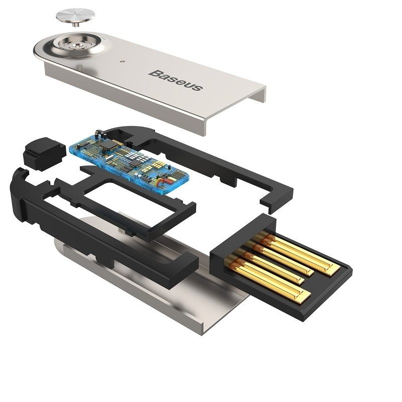 Amio - ΑΝΤΑΠΤΟΡΑΣ AUDIO BLUETOOTH 5.0 ΑΠΟ USB ΣΕ AUX ΜΑΥΡΟ ΣΠΙΡΑΛ - 1 τεμ. (BAS29048/AM) - Image 4